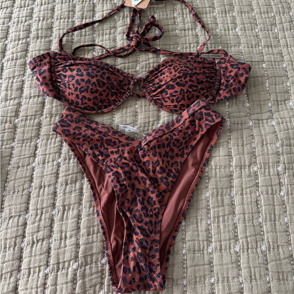 Brand new Leopard Print Bikini Set